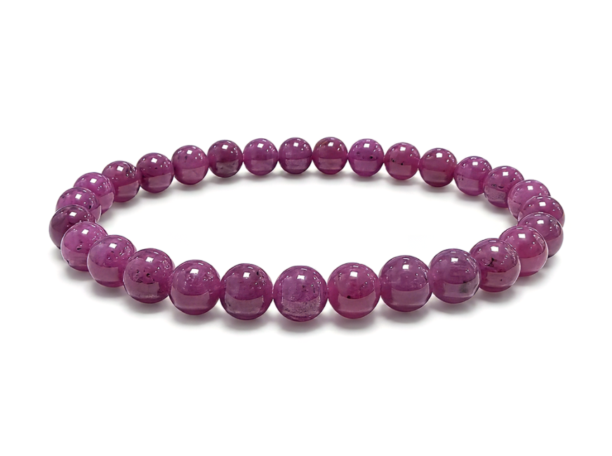 Bracelet Rubis AAAA perles 6-7mm chez Arabesk