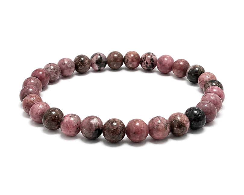 Bracelet Rhodonite A perles 6mm