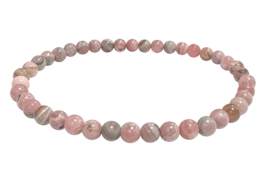 Bracelet Rhodochrosite Argentine A perles 4-5mm chez Arabesk