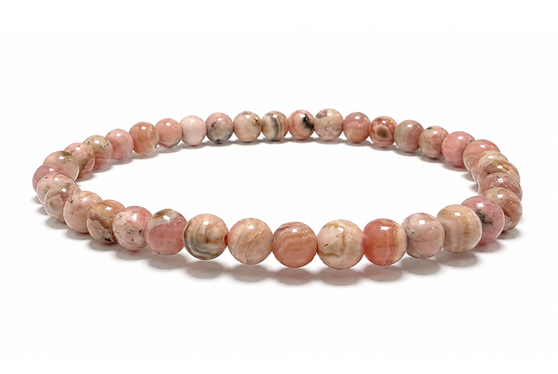 Bracelet Rhodochrosite Argentine A perles 4-5mm chez Arabesk