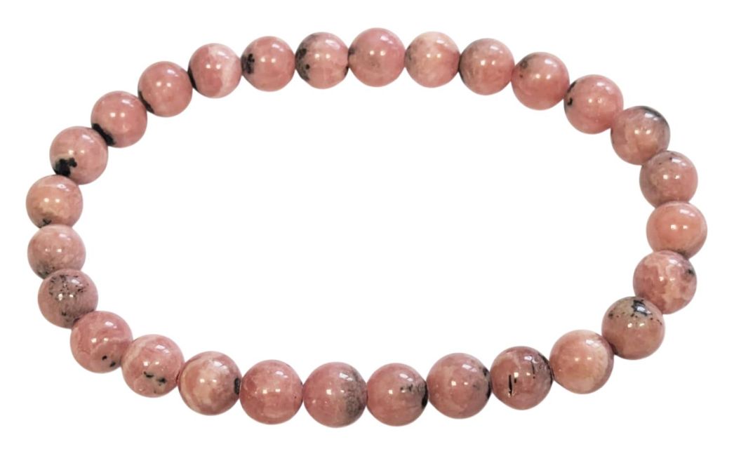 Bracelet Rhodochrosite Argentine AA perles 6-7mm chez Arabesk