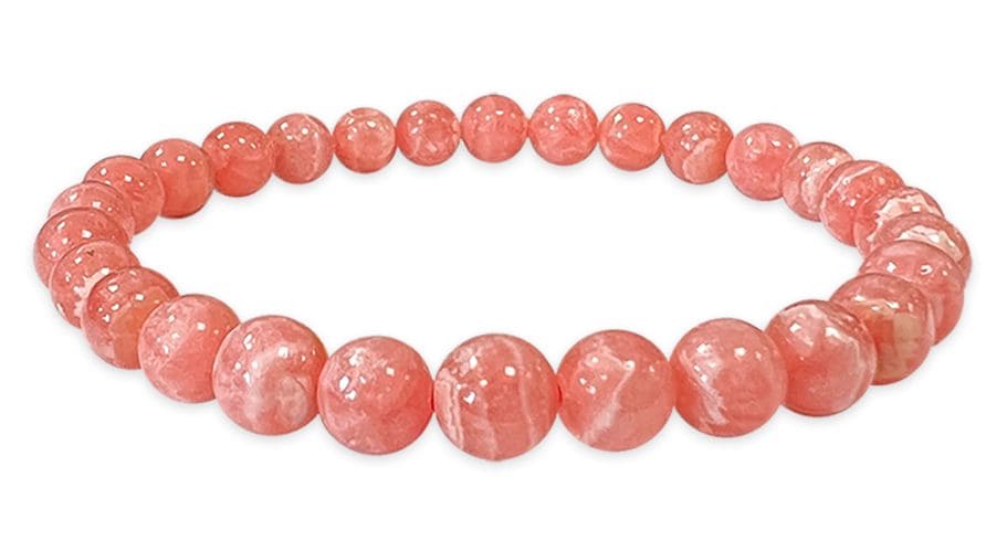 Bracelet Rhodochrosite Argentine AAA perles 6-7mm