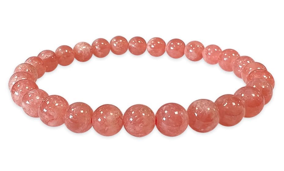 Bracelet Rhodochrosite Argentine AAAA perles 6-7mm