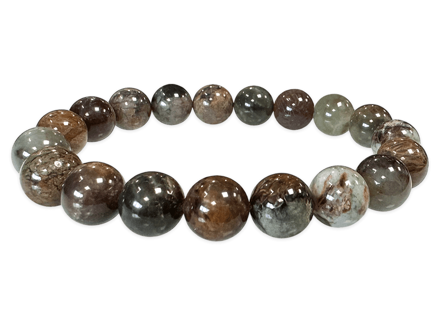 Bracelet Serpentine de Chine A  perles 10mm