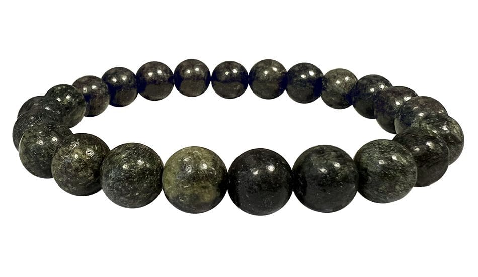 Bracelet Serpentine Pérou  perles 8mm