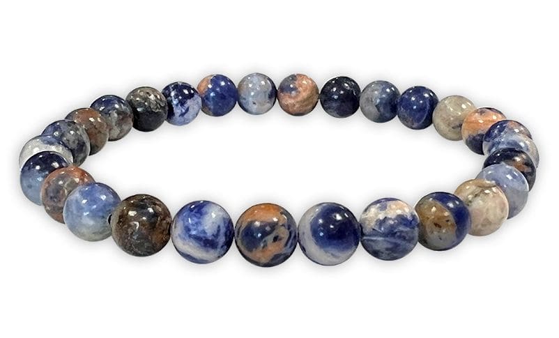 Bracelet Sodalite multicolore A perles 6mm