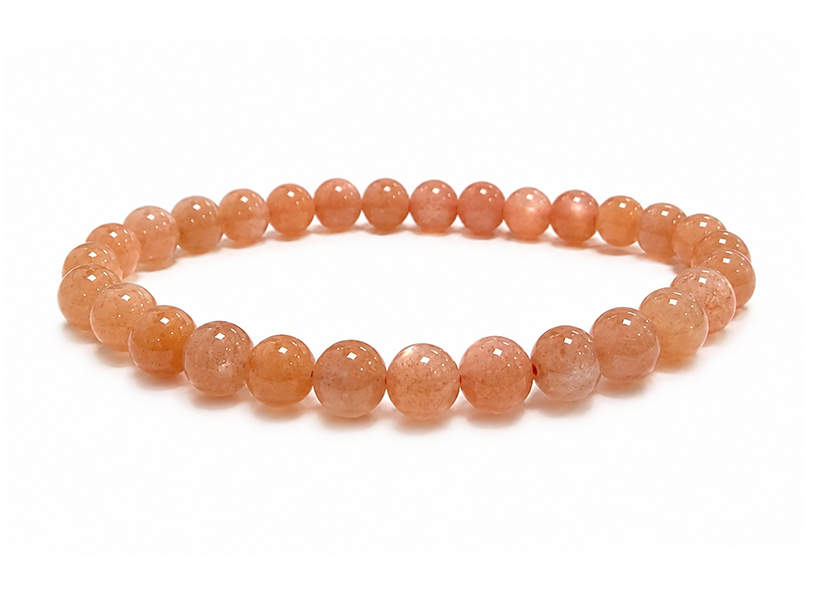 Bracelet Pierre de Soleil à Aventurescence Cuivrée AAA perles 6-7mm chez Arabesk