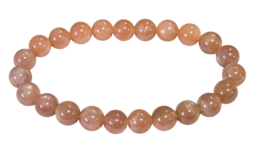 Bracelet Pierre de Soleil A perles 8-9mm