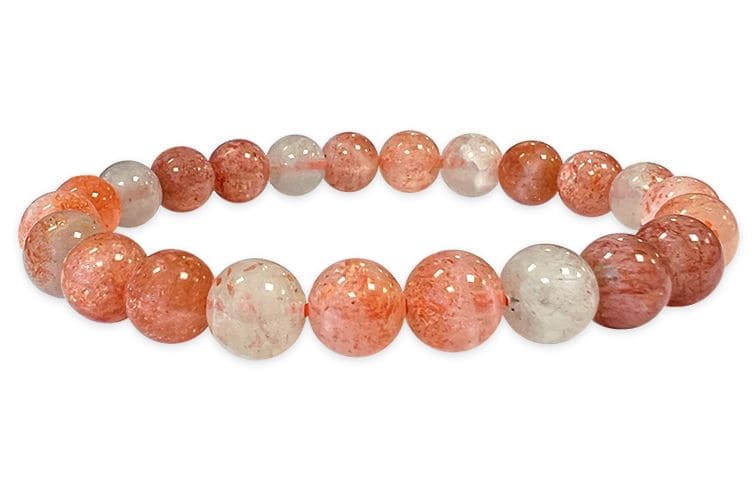 Bracelet Pierre de Soleil Multicolore AA perles 7-8mm