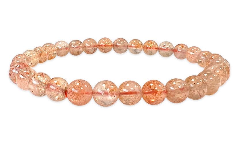 Bracelet Pierre de Soleil AA perles 6mm