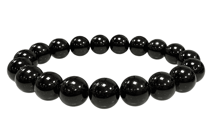 Bracelet tourmaline noire A perles 10mm chez Arabesk