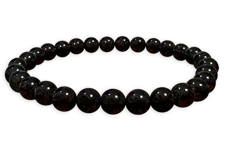 Bracelet Tourmaline Noire perles 6mm