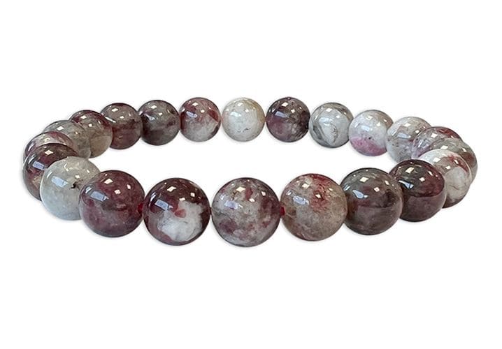 Bracelet Tourmaline Rose A perles 8mm