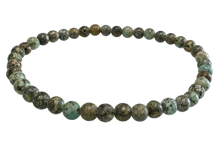 Bracelet turquoise naturelle d'Afrique perles 4-5mm chez Arabesk