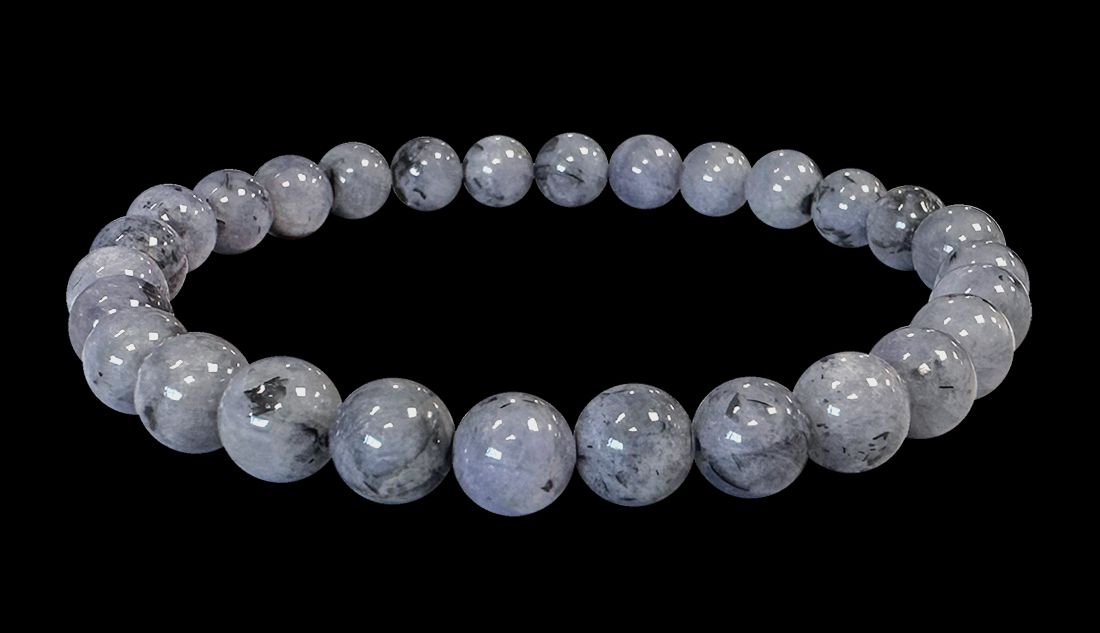 Bracelet Tanzanite perles 6-7mm