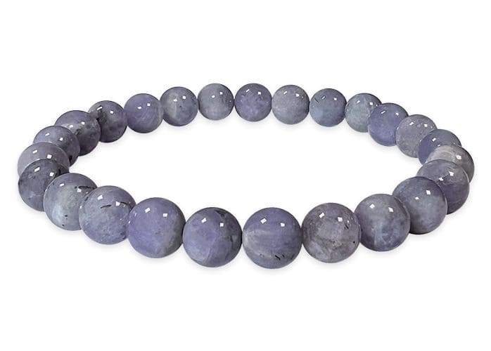 Bracelet Tanzanite A perles 6-7mm