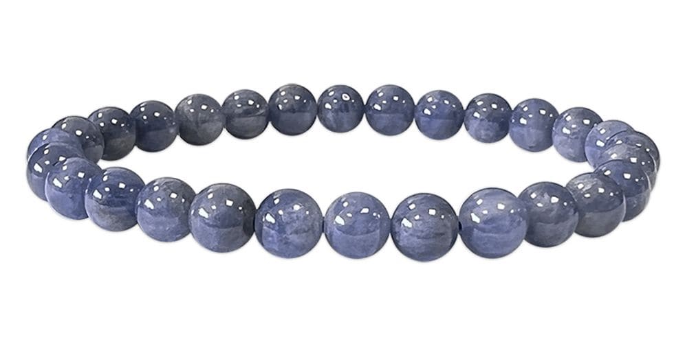 Bracelet Tanzanite AA perles 6mm