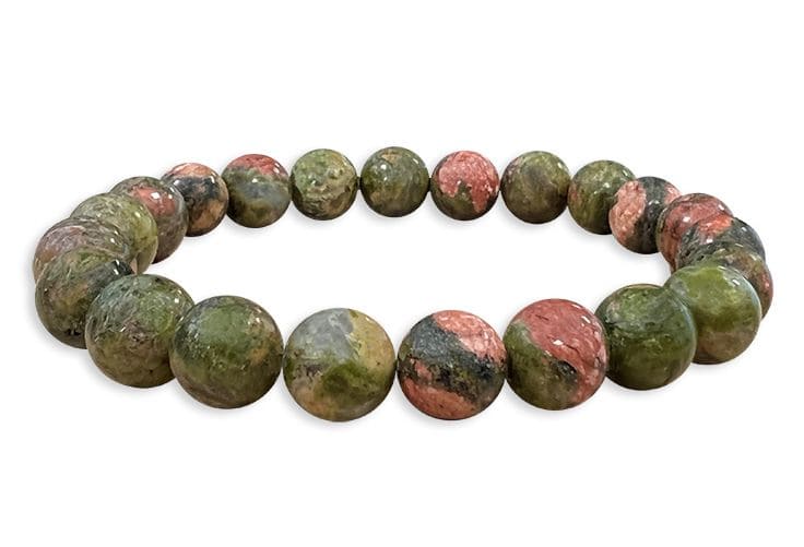 Armband Unakite perlen 8mm