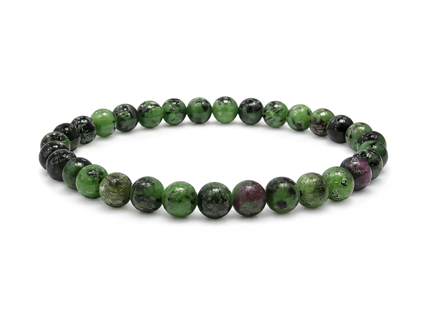 Bracelet Rubis Zoïsite A Perles 6 mm chez Arabesk