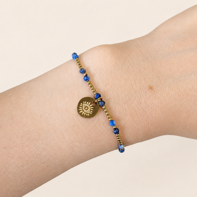 Bracelet Protection en Lapis-Lazuli A – Œil Protecteur chez Arabesk