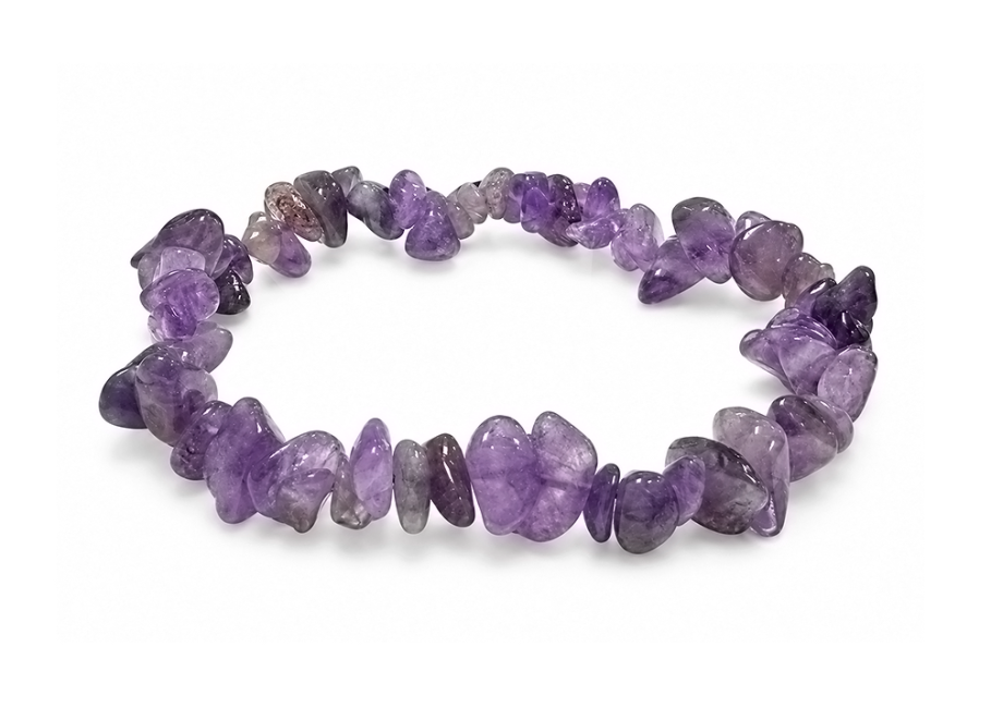 Bracelet Chips Améthyste A 5-8mm chez Arabesk|fr