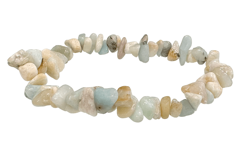 Bracelet Amazonite Multicolore chips 5-8mm 18cm