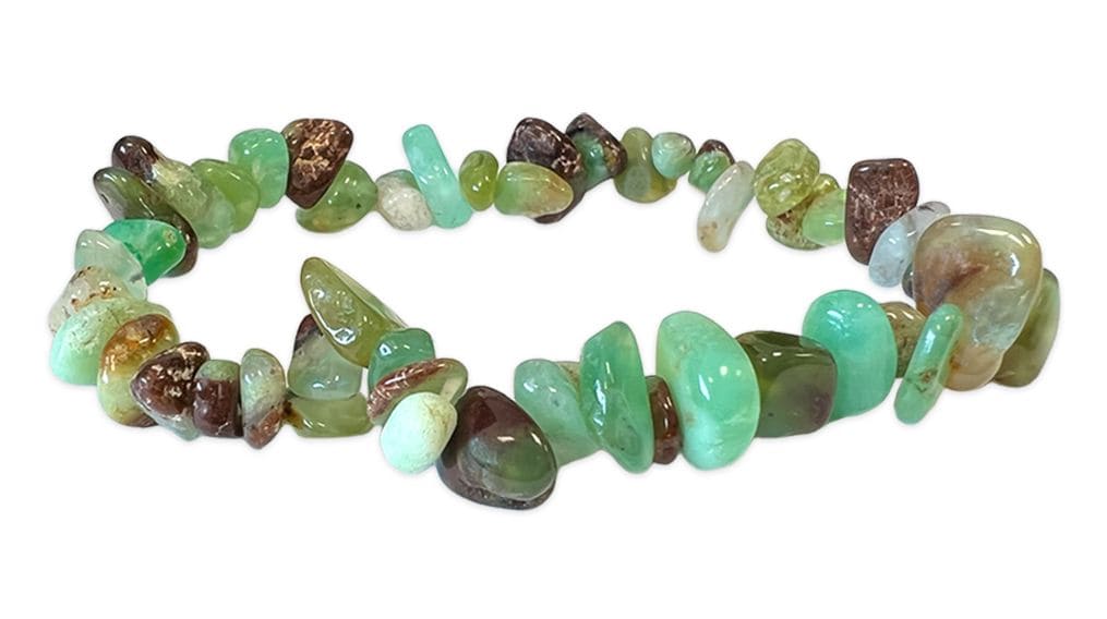 Bracelet Chrysoprase A chips 18cm