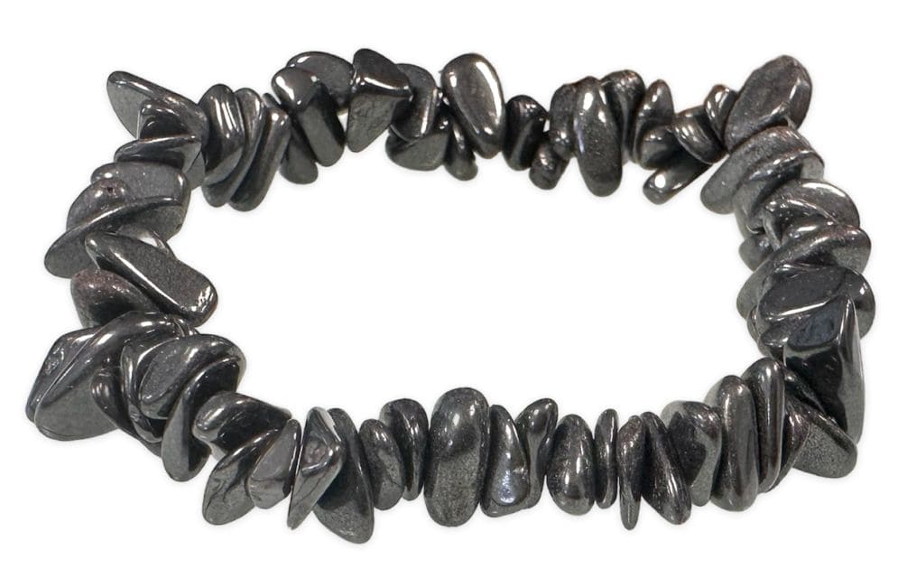 Bracelet chips Hematite A 18cm