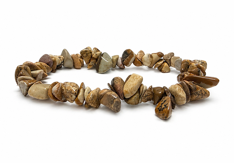 Bracelet chips Jaspe Paysage A 5-8mm