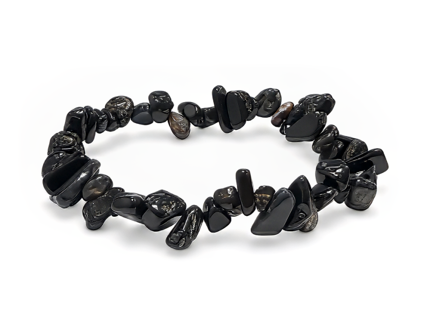 Bracelet chips Onyx A 5-8mm chez Arabesk|fr