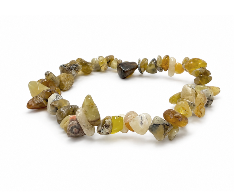 Bracelet Chips Opale Jaune AB 5-8mm