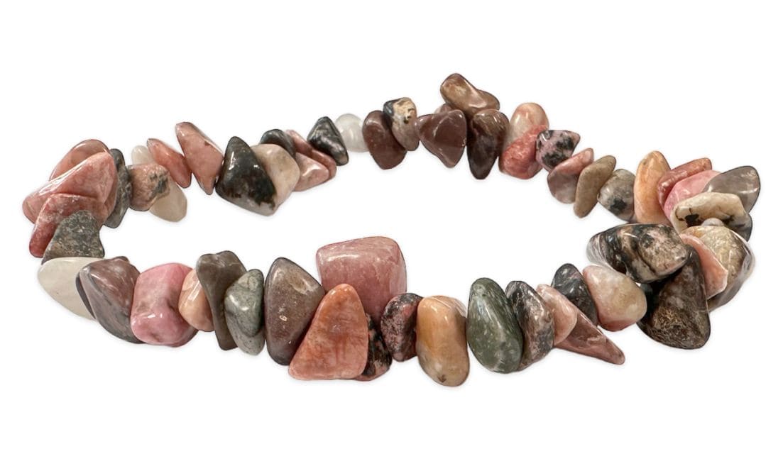 Bracelet Rhodonite chips 18cm