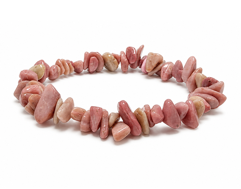 Bracelet Chips en Rhodonite d’Australie A+ 5-8mm