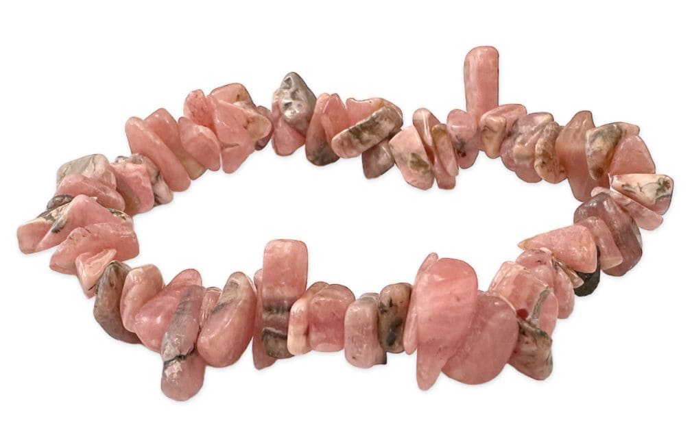 Bracelet Rhodochrosite Argentine A chips 18cm