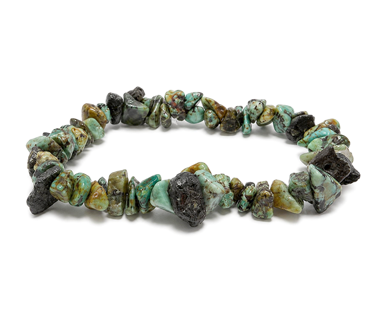 Bracelet Chips en Turquoise d’Afrique AB 5-8mm