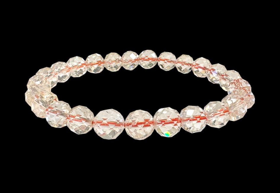 Bracelet Citrine Naturelle Facettée AA perles 7-8mm chez Arabesk|fr