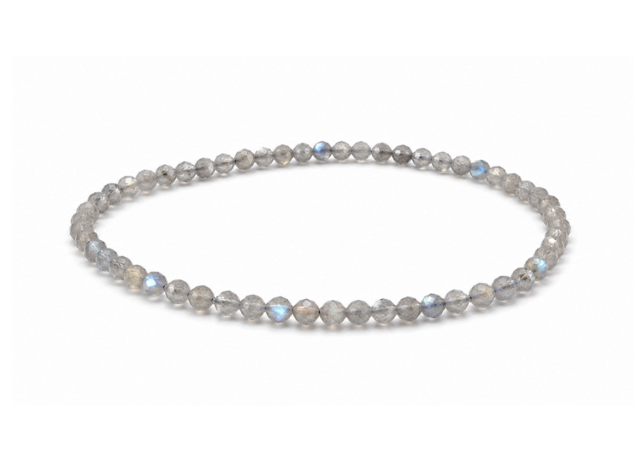 Bracelet en Labradorite Facettée AA – Perles 3 mm