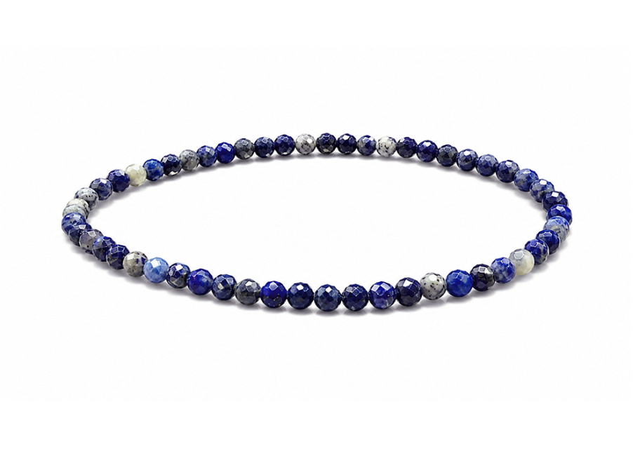 Bracelet en Lapis-Lazuli Facetté A – Perles 3 mm