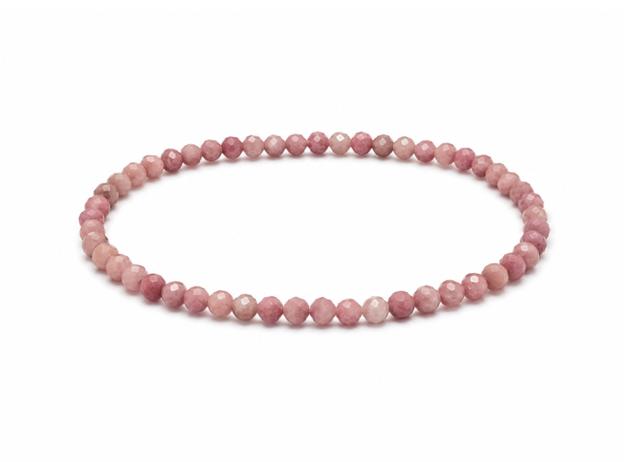 Bracelet en Rhodonite d’Australie Facettée A – Perles 3 mm