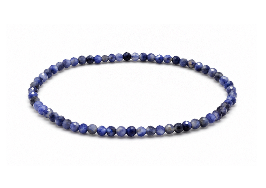 Bracelet en Sodalite Facettée A – Perles 3 mm