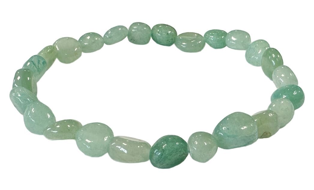 Bracelet Aventurine Verte pierres roulées