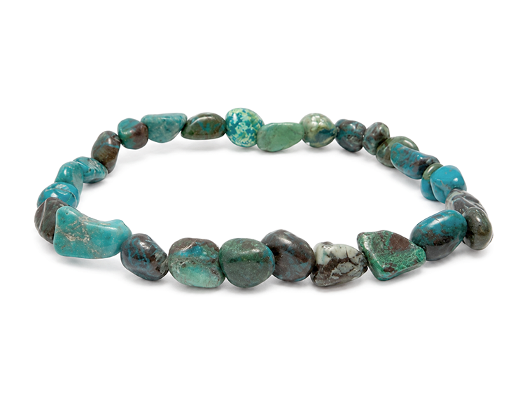 Bracelet Pierres Roulées Chrysocolle A 6-8mm chez Arabesk