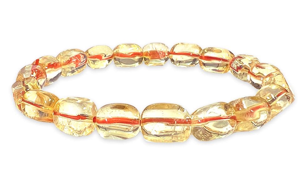 Bracelet Citrine Naturelle AA pierres roulées