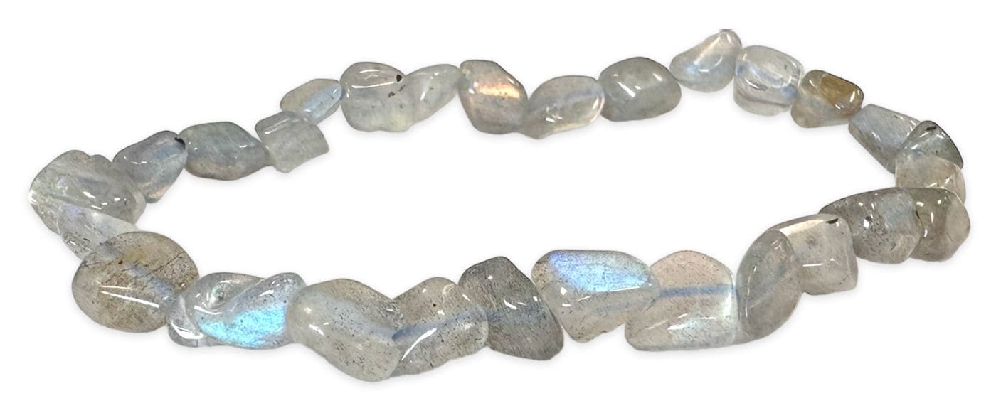 Bracelet Labradorite AA pierres roulées