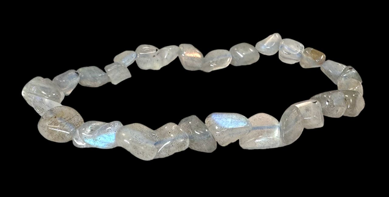 Bracelet Labradorite AA pierres roulées