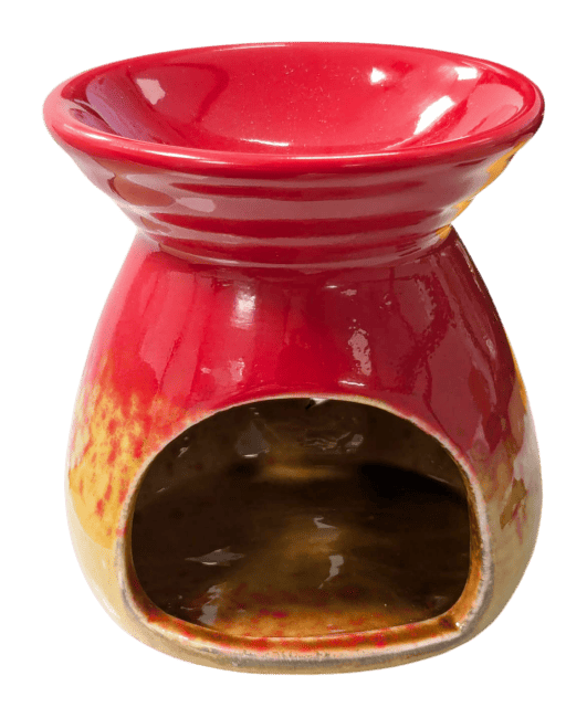 Brûleur Huile en Céramique Dégradé Rouge 8.5cm chez Arabesk|fr
