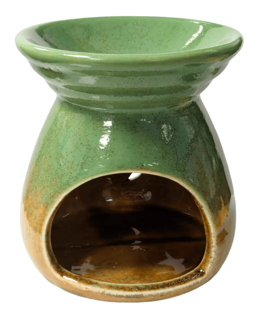 Brûleur Huile en Céramique Dégradé Vert 8.5cm chez Arabesk|fr