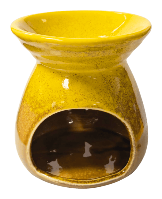 Brûleur Huile en Céramique Dégradé Jaune 8.5cm chez Arabesk|fr