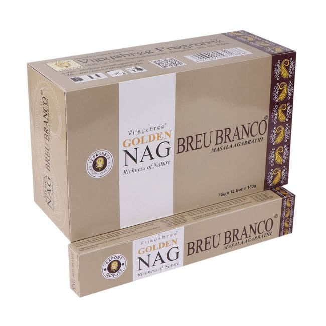 Weihrauch Vijayshree Golden Nag Breu Branco 15g