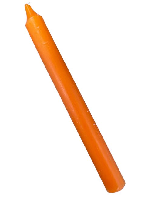 Bougies Goloka Teintées Masse Orange 13cm  20pcs chez Arabesk